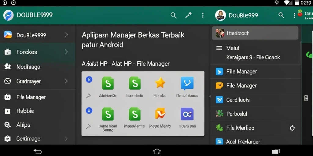 Antarmuka utama <strong>DOUBLE999</strong> yang ramah pengguna dan fungsional.
