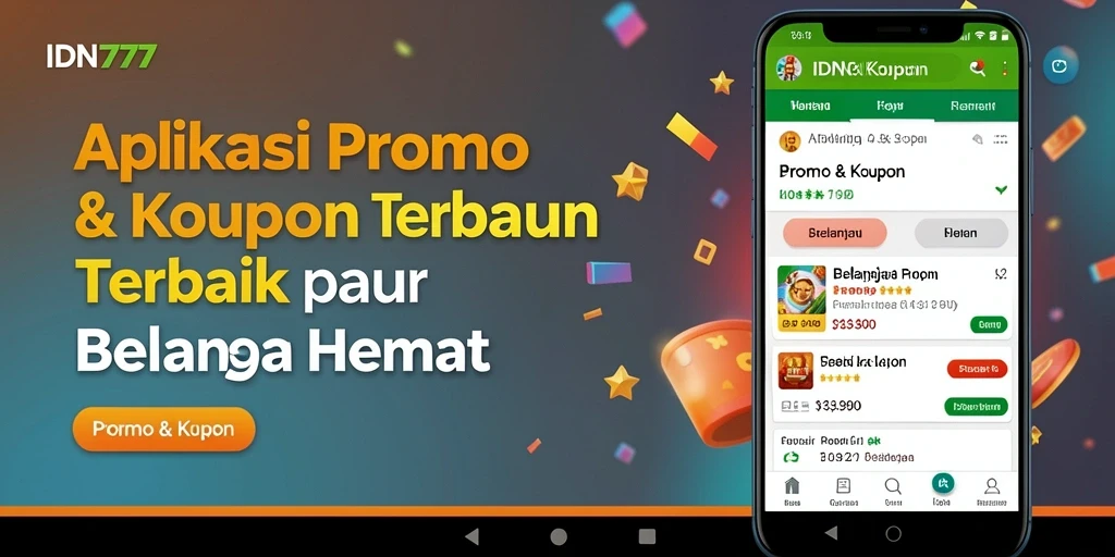 Tampilan antarmuka aplikasi IDN777 yang menarik dan informatif.