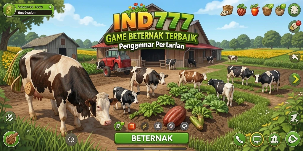 Tampilan antarmuka game Beternak yang menarik dan mudah dinavigasi.