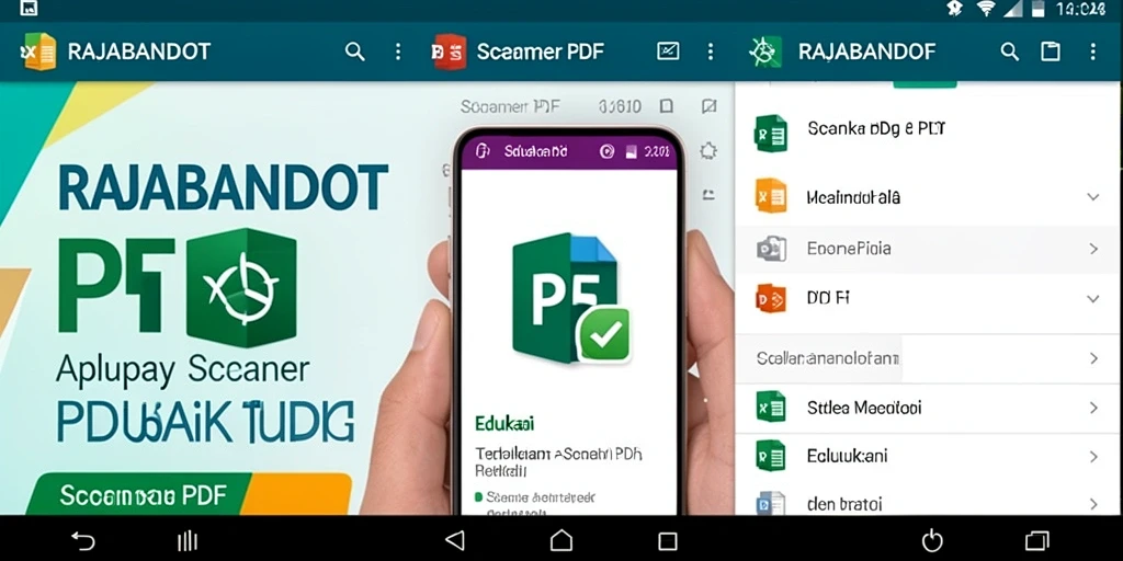Tampilan antarmuka pengguna RAJABANDOT yang sederhana dan efisien untuk pemindaian PDF.