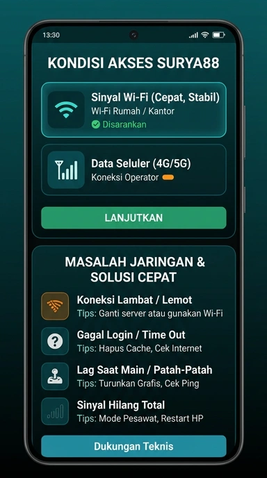 Tampilan link alternatif surya88